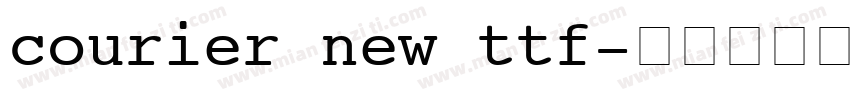courier new ttf字体转换